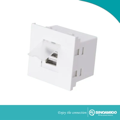 Dual Port USB Charger with Type C Port 2.1A