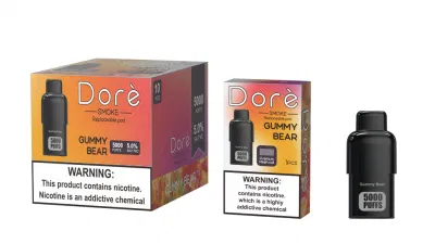 Wholesale Replaceable Vape Pen Disposable 5000 Puffs Pod Bar Dore Rechargeable Battery Vapes