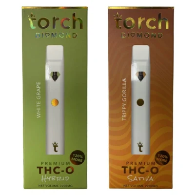 Hot Sales Custom Torch Diamond Pod System Device 2.0ml Empty D8 D10 Oil Disposable Vape Pen