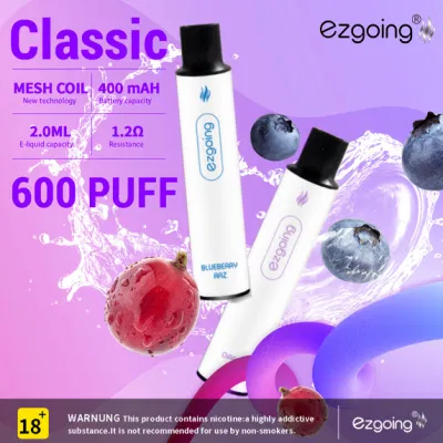 600puff Puffs Tpd-Registered E-Liquid 2ml Super E Hookah Charger