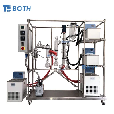 High Quality New 6 Inch Wiped Film Distillation Hemp Oil Vacuum Extraction Short Path Molecular Distillation System