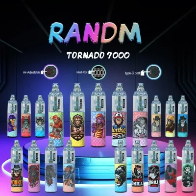  Amazing Taste High Quality Mod Pod R and M Randm Tornado 7000 Puffs Vape Popular in EU