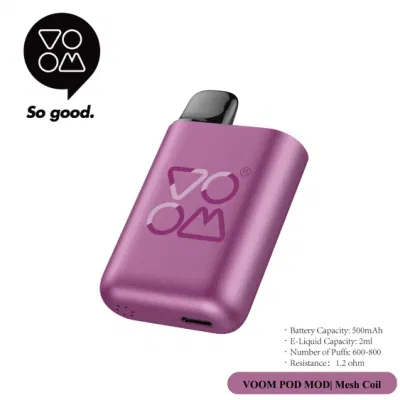Prefilled Disposable Pod System Itsuwa Voom Mod 600 Puffs 2ml 0% 2% Nicotine Mesh Coil Type-C Interface Vape EU Warehouse Changeable Vape