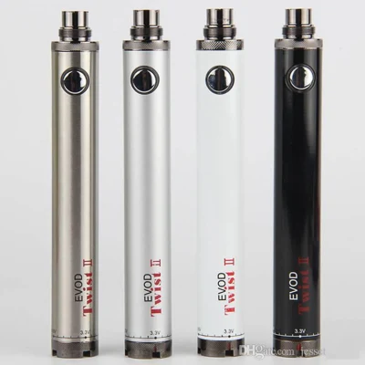 Adjusatble Voltage 510 Thread Rechargeable Vape Pen Ecig Evod Twist 2 Battery