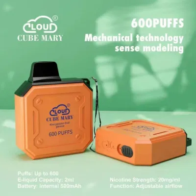 100% Original Amazon Price Cloud Cube Mary 600 Puffs Disposable Vape Mini Electronic Cigarette