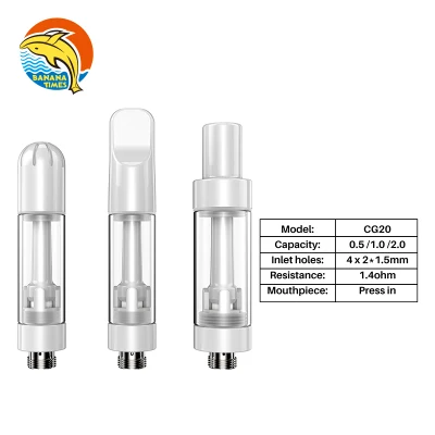 Shenzhen Wholesale Full Ceramic 510 Vape Carts 0.5ml 1ml Empty Vaporizer Thick Oil Disposable Vape Cartridge for Live Rosin/Resin