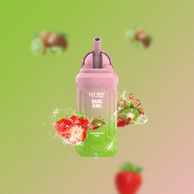 Rechargeable Disposable Vape Elf Box Bk Puff 12000 Puffs Mesh Coil 25ml Pod Strawberry Kiwi Flavor