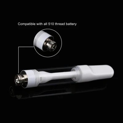 100% Competitive Price High Quality Heavy Metal Lead Free All Ceramic Vape Carts Hhc D8 D9 D10 Thick Oil Atomizer Empty Whole Full Ceramic Cartridge
