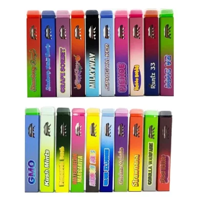  Newest All Star Edition Gold Coast Clear Disposable Vape Pen Gcc Carts Empty Vapes with 20 Flavors Package