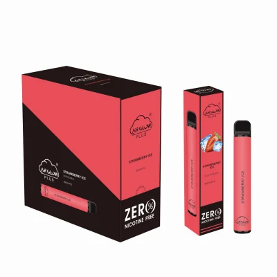 Best Quality Electronic Cigarette Zero Nic 800puffs Disposable Vape Air Glow Plus Vape