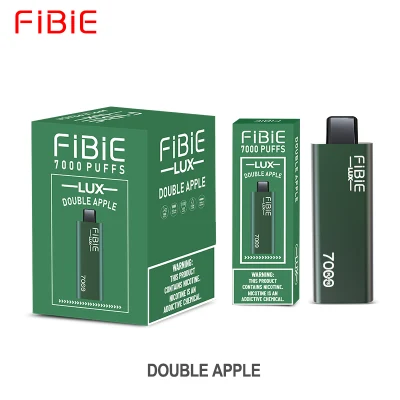 Fibie Lux Wholesales Price Rechargeable Disposable Vape 7000 Puff 7K Puffs Mesh Coil 10ml Vaporizer Pod Strawberry Kiwi Flavour