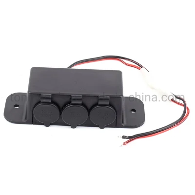 3 Way 12V Cigarette Electric Lighter Socket