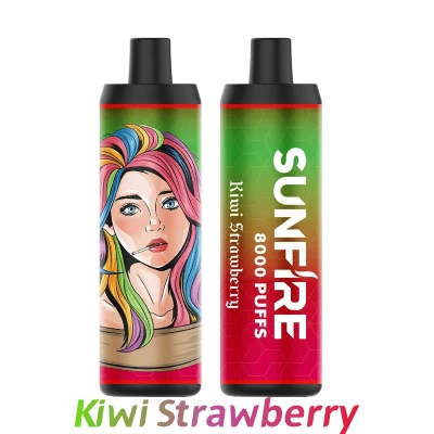 Puff 8K Electronic Cigarette Vape Sunfire 8000 Puffs Disposable Vape Mesh Coil 18ml 650mAh Rechargeable Battery E Cigarette R&M Vaper Puff 10000 Switzerland