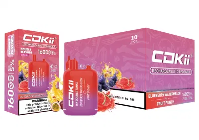 Shenzhen Factory Wholesale Hhc Cheap Cokii Dual Tanks Double Mesh Coil 16000 Puff White Private Label Drop Shipping Bang XXL Dual Flavor Disposable E Vape
