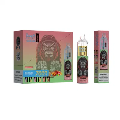 Authentic Randm Tornado 7000 Puff Disposable Vape Pen E Cigarette with Airflow Control Mesh Coil 1000mAh Rechargeable Battery 14ml
