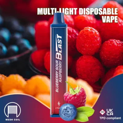 No Tobacco OEM 600 Puffs Disposable Vape Pen Elux Blast Glow Mini E-Cigarette Vape Wholesale EGO