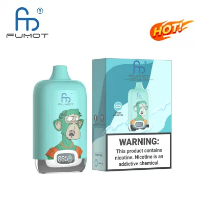 Rechargeable Randm Disposable Vape Fumot Digital Box 12000 Puff 12K Puffs Mesh Coil 20ml Pod Strawberry Kiwi Flavour