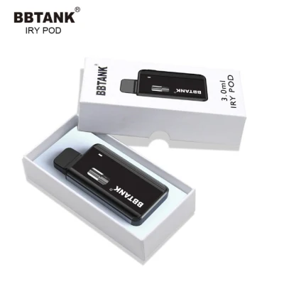 Bbtank Iry Pod for Thick Distillate Oil 1ml/2ml/3ml Live Resin Mesh Coil Rechargeable Empty Disposable Vape Pen
