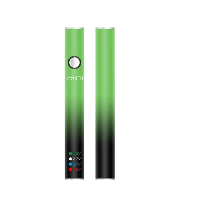 Imini 380mAh Vape Button Battery Adjustable Variable Voltage Preheat Function Vaporizer 510 Battery with Display Box