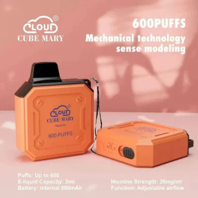 100% Original Amazon Price Cloud Cube Mary 600 Puffs Disposable Vape Mini Electronic Cigarette