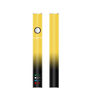 Imini 380mAh Vape Button Battery Adjustable Variable Voltage Preheat Function Vaporizer 510 Battery with Display Box