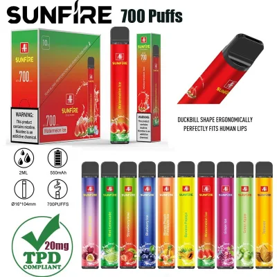 Wholesale Shenzhen of China Factory Direct OEM Customized 700puffs Vapes Pen Disposable E Cigarettes Vape Pod Pen