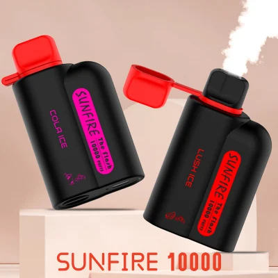 Sunfire Max 10000 Puff 12000 Disposable Vape 10K E Cigarettes 10flavors Mesh Coil 20ml Pod Battery Rechargeable Electronic CIGS 0% 2% 3% 5% Big Puff Vape