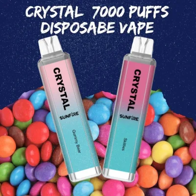Original Sunfire Puff 12000 10000 9000 7000 Disposable Vape Pen Pod Device Puff 12K 10K 8K 7K Flavors Optional E Cigarette 1300mAh 16ml Crystal Prefilled Pods