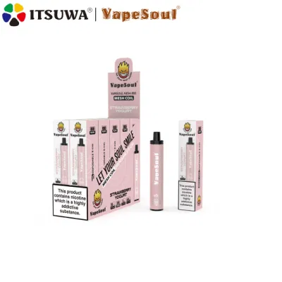 Vapesoul Mesh-800 Wholesale Fashion E-Cigarette 2ml 800puffs 500mAh 1.4ohm OEM ODM Mesh Coil Disposable Vape