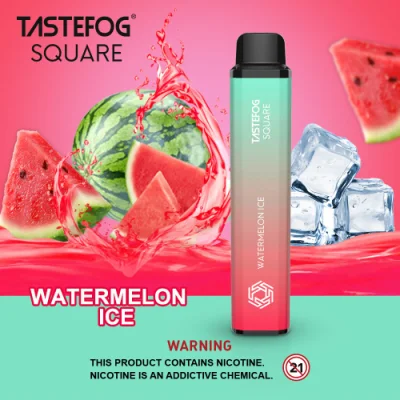 Factory Wholesale Tastefog Square 3500puffs Disposable Vape Pen 0% 2% 5% Vapor Bar Vape 650mAh Type-C Rechargeable Disposable Mini E-Cigarette