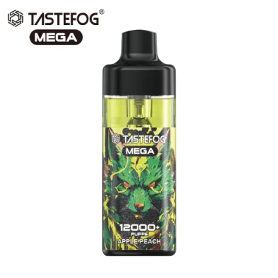 Newest Tastefog Mega 12K+Puff Clean Tank E-Cig RGB Flashlight Wholesale Disposable Vape Pen