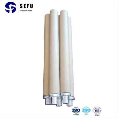 Nonsplashing Fast Disposable Thermocouple Tips with Protective Cotton Tube for Iron Casting