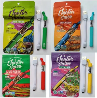 Jeet Juice Disposable Vape Pen Cookies Mylar Bag Packwoods Runty Dabwoods Vape Pen Jeet Juice Pen Pod Cartridge Ceramic 510 Vape Pen Rechargeable