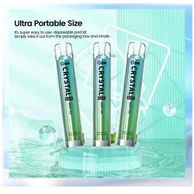 in Stock Now Fast Delivery Vape Disposable Pod Pen 2% Nic Salt E Cig Puff 600 Crystal Vape