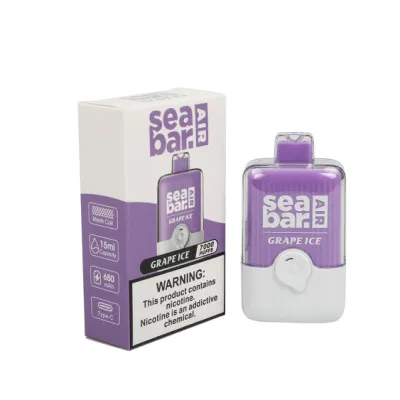 Wholesale Crystal-Bar Disposable Electronic-Cigarette Seabarair 7000puffs Big Box Disposable Vape 8000puffs