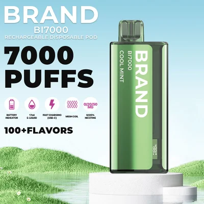 2023 Hidi OEM ODM Private Brand White Label Rechargeable 24 Flavors 7000 Puff Ceramic Mesh Core Display Screen Disposable Vape &nbsp;Loon Max