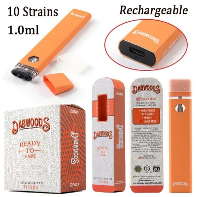 Dabwoods Hexagon Window Disposable Vape Pens 1.0 Capacity Empty Vape Pen OEM Brand Logo