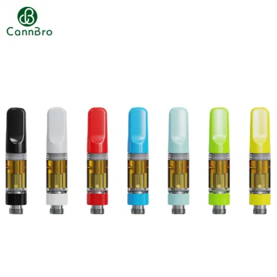 Cannbro Wholesale Refillable Ceramic All Glass Runtz Fryd Wax D8 510 T Packwoods Dabwoods 1ml Tko Disposable Packaging Hhc Oil Empty Vape Pen Cart Cartridge