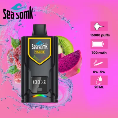 15000 Puffs 5% Nic Screen Display Adjustable Power Disposable Vape for Wholesale