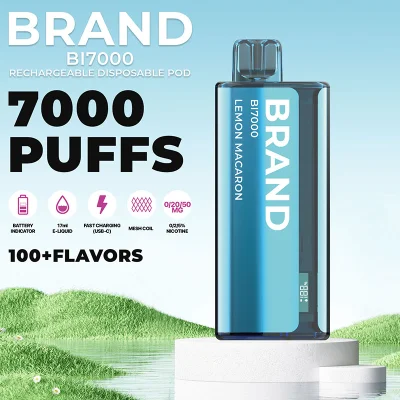 2023 Hidi OEM ODM Private Brand White Label Rechargeable 24 Flavors 7000 Puff Ceramic Mesh Core Display Screen Disposable Vape &nbsp;Loon Max