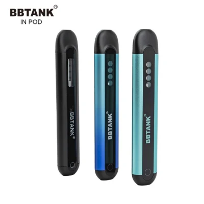 2023 Newest Vapes Vaporizer 2 Ml Bbtank Vape Pen Rechargeable Pod System 350mAh Bbtank in Pod