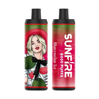 New Puff 8000 Disposable E Cigarette Sunfire 8000 Puffs Vape Sub-Ohm for Dtl Mesh Coil Airflow Control 18ml Pod 20 Flavor Vapes Big Vapor Original