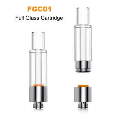 Newest Full Glass Vape Cartridge Disposable Carts Cartridges Ceramic Cell Empty Vape Atomizer OEM Logo Color
