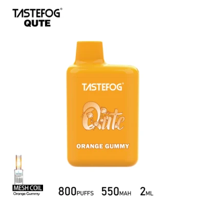 Tastefog Qute 800puffs Electronic Cigarette Tpd Version 2% Nicotine Disposable Vape Bar