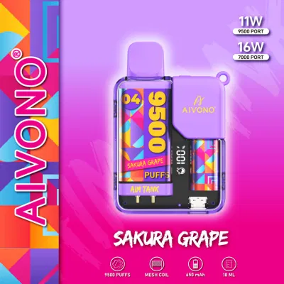 Aivono Aim Tank 9500 Puffs Color LED Screen Display Disposable Vapes