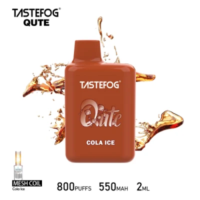 Tastefog Qute 800puffs Electronic Cigarette Tpd Version 2% Nicotine Disposable Vape Bar
