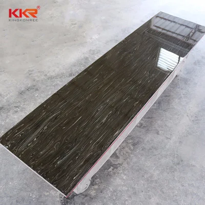 White Marble Artificial Stone Solid Surface Slab for Countertop Buliding Material