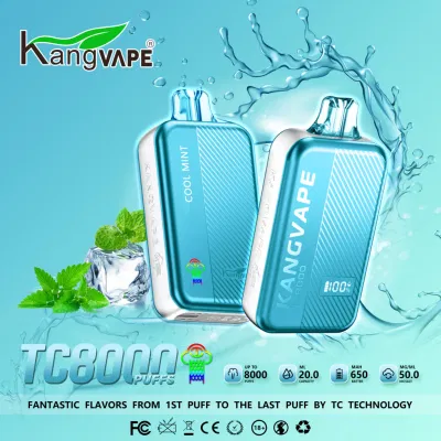 Kangvape Temperature Control 8000 Puffs 650mAh Rechargeable Battery Miami Mint Disposable Vape