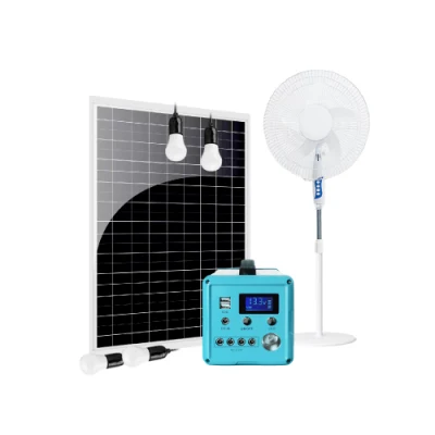 Solar Home System with Fan and LED Light USB Charging for Home Outdoor Camping