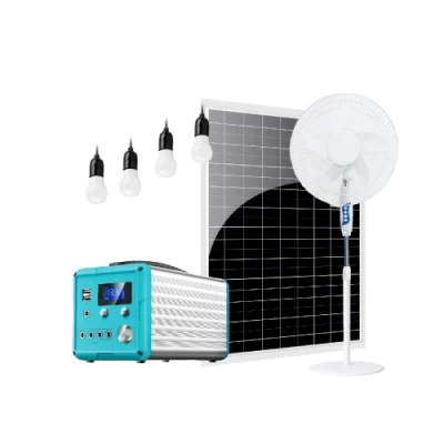 Solar Home System with Fan and LED Light USB Charging for Home Outdoor Camping